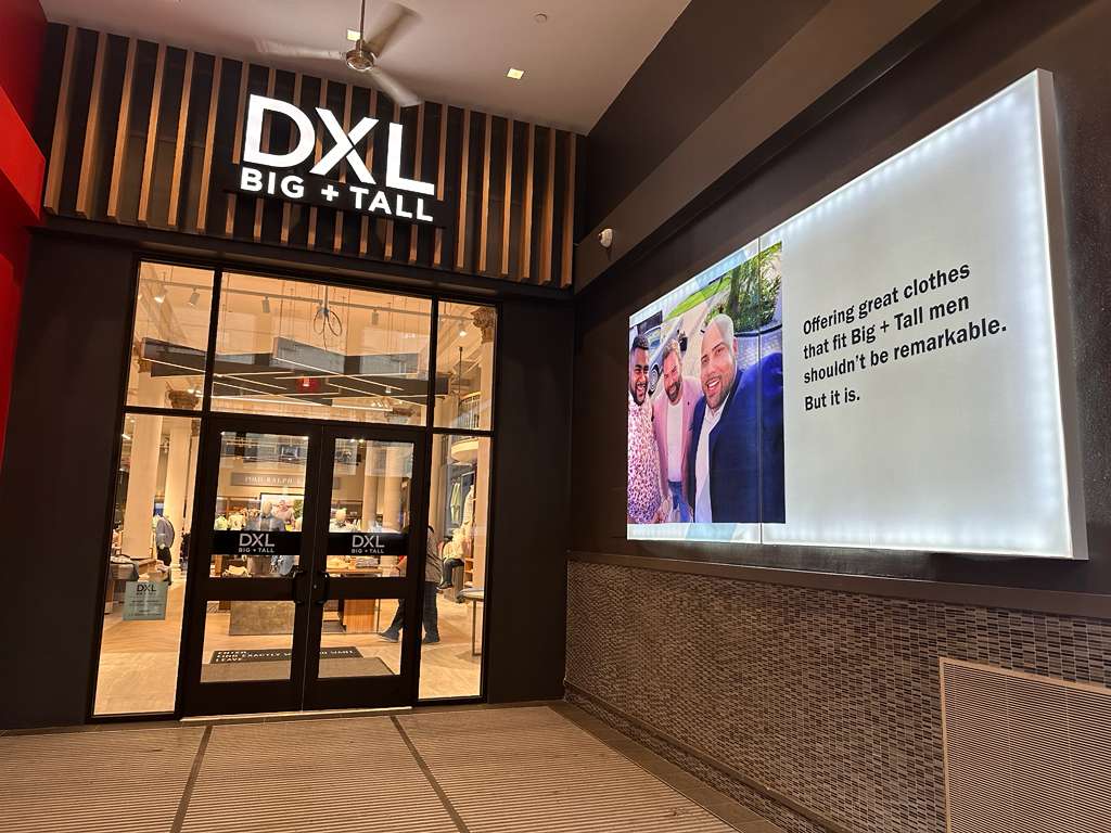 DXL Big & Tall storefront