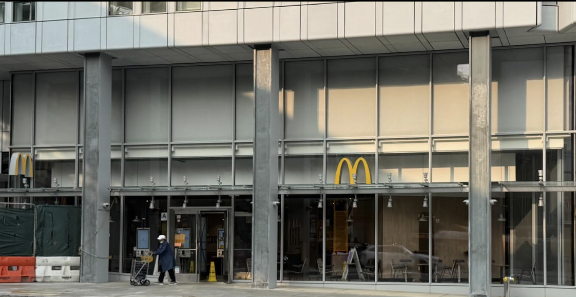 McDonald's glass-front storefront
