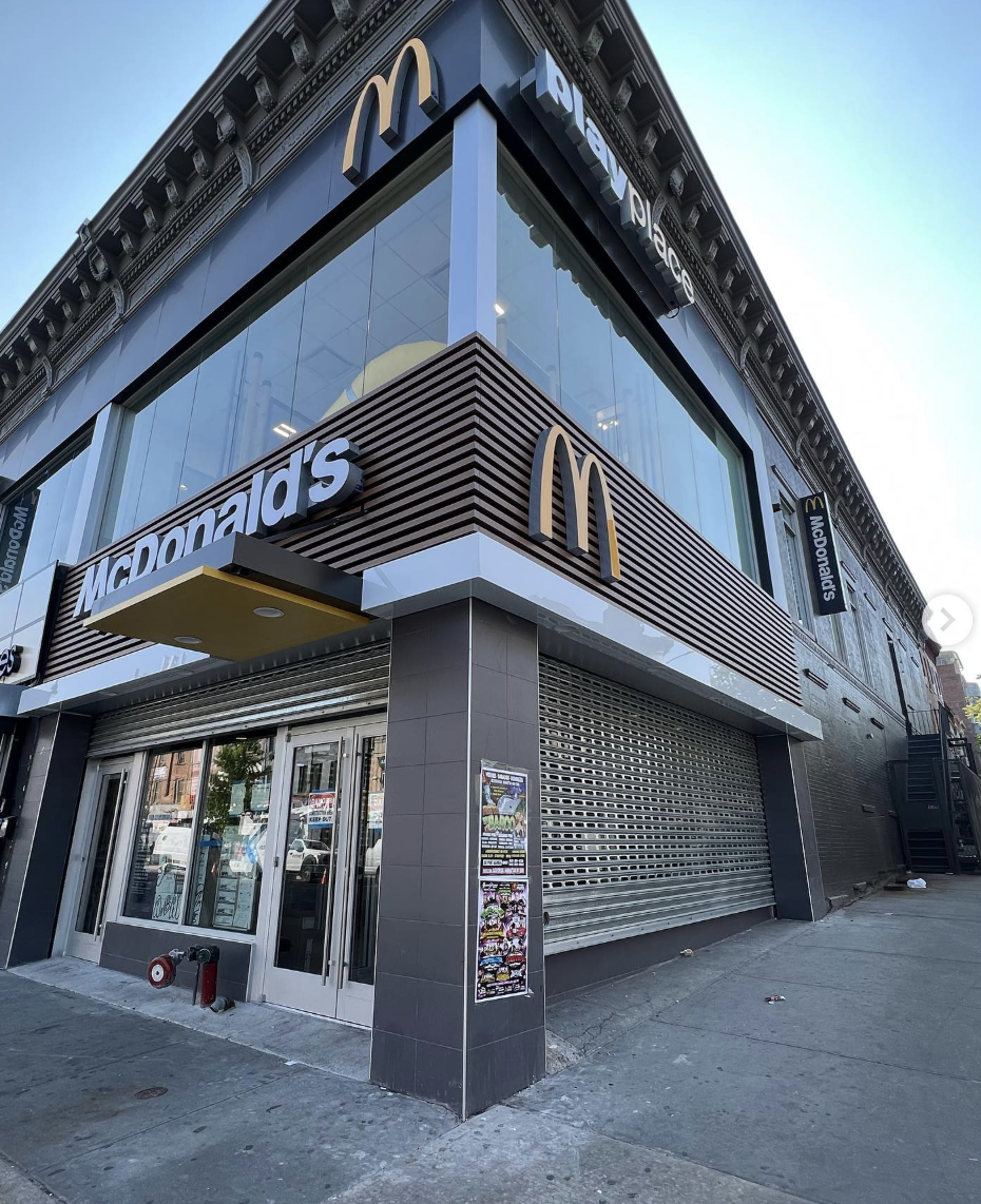 McDonald's corner storefront